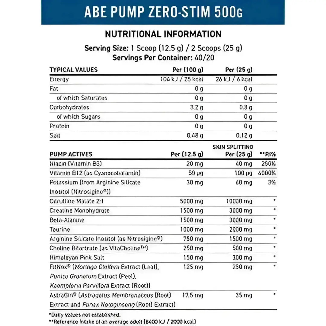 Applied Nutrition A.B.E. Pump 500g