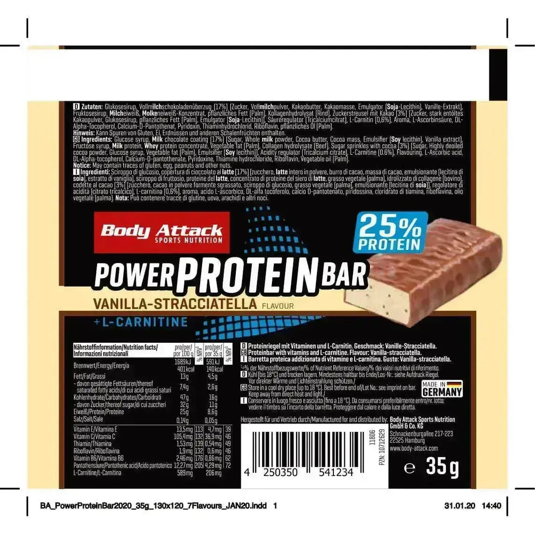Body Attack Power Protein Bar 24x35g