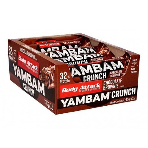 Body Attack YAMBAM CRUNCH Protein Riegel 15x55g