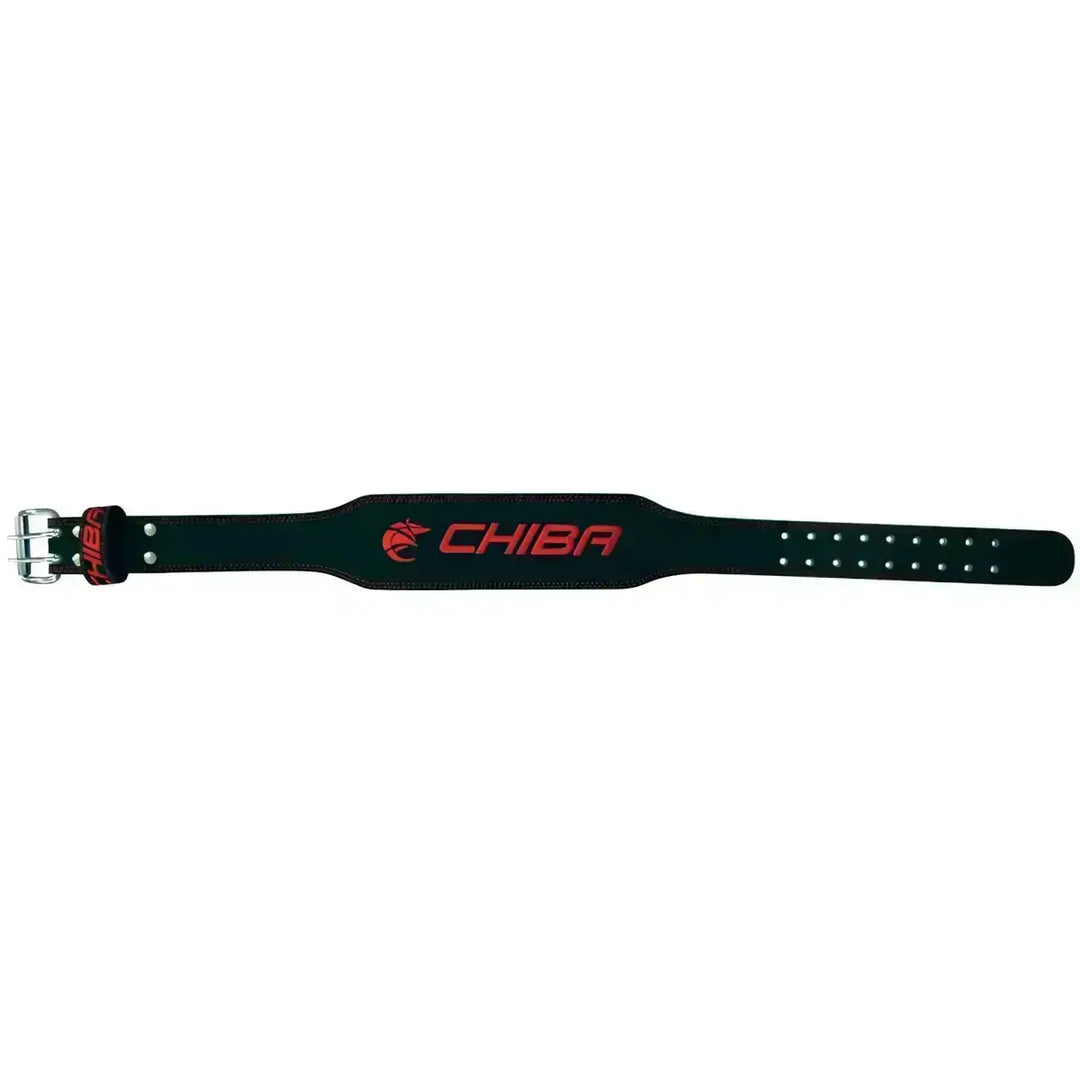 Chiba - 40810 - Ledergürtel schwarz/rot