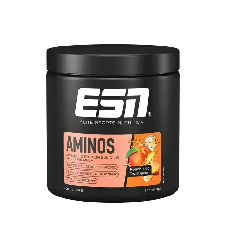 Schwarzer ESN Aminos 400 g Behälter mit essentielle Aminosäuren von ESN Aminos