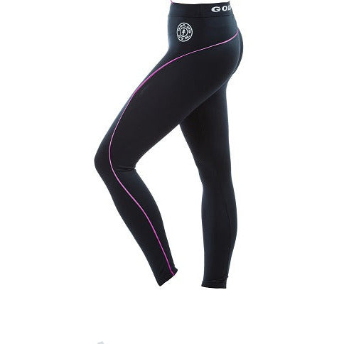 Gold´s Gym GGLPNT023 - Ladies Long Tight Pants - black/pink