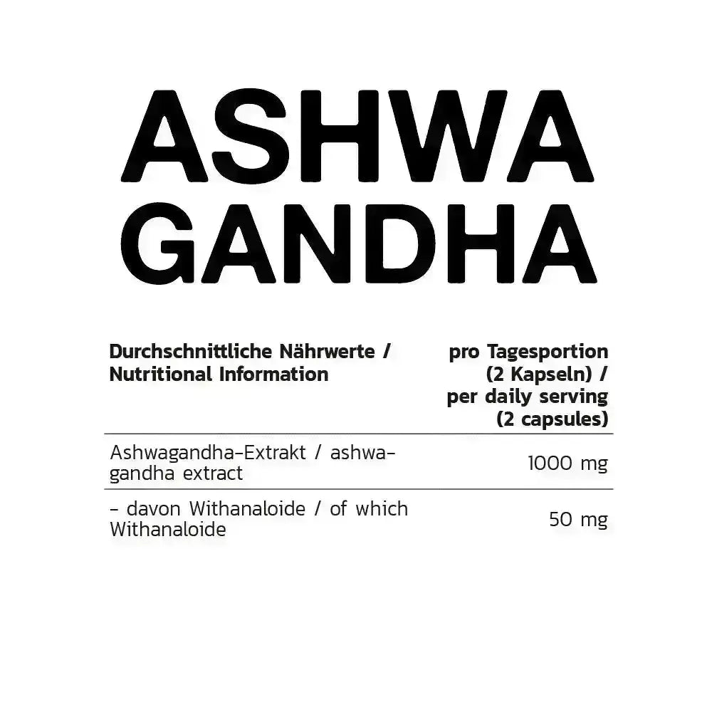 Inlead Ashwagandha KSM-66 Supplementinfo für gesunde Ernährung, 120 Kapseln