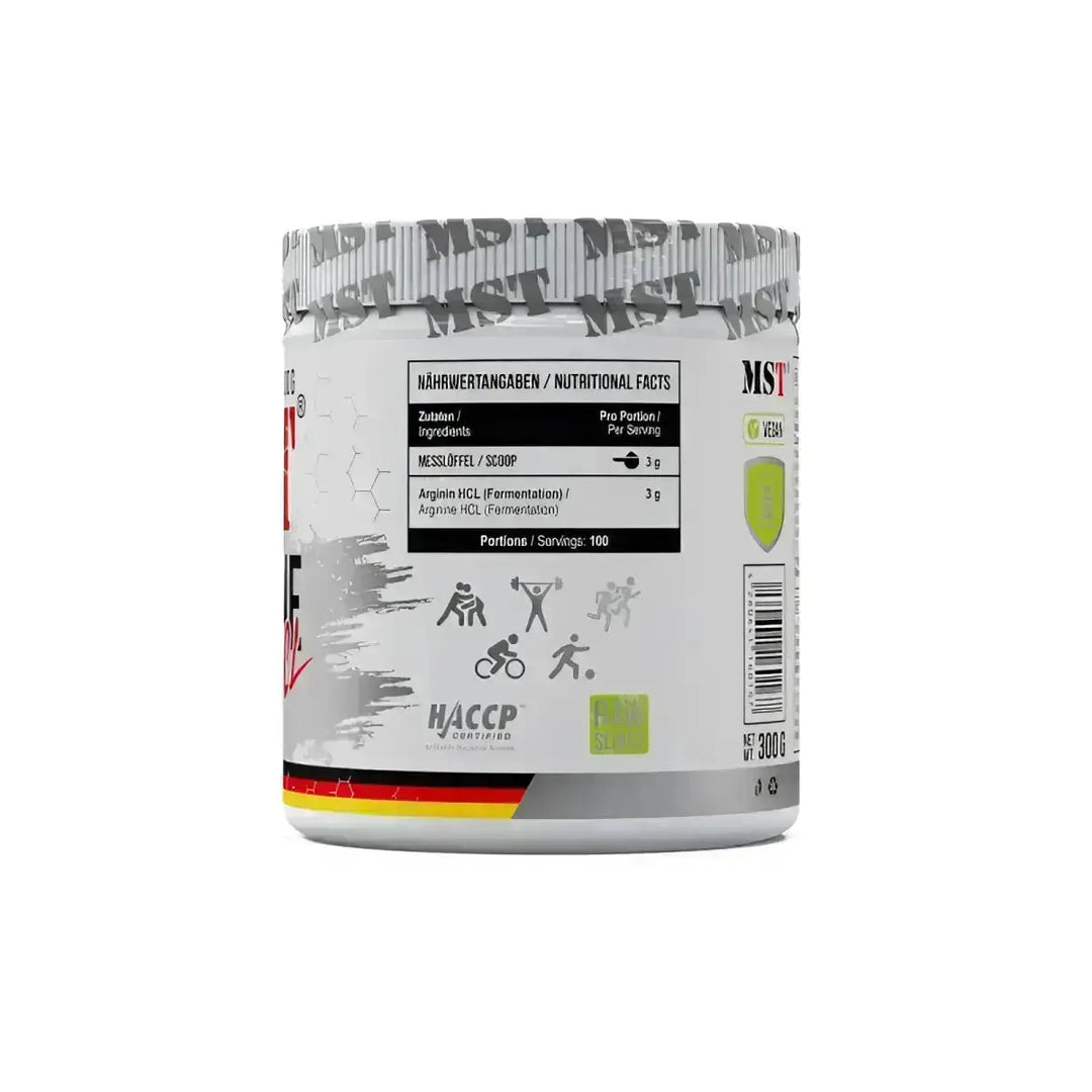 MST Arginin HCL 300g Supplement mit Nährwertangaben zum Arginin HCL kaufen