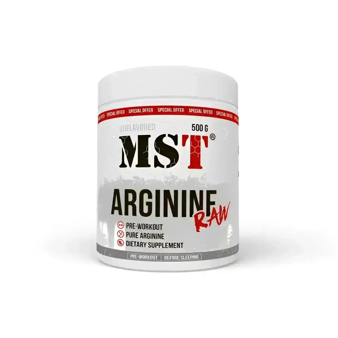 Weißer MST Arginine RAW 500g Behälter, reines L-Arginin, arginine raw Nahrungsergänzung