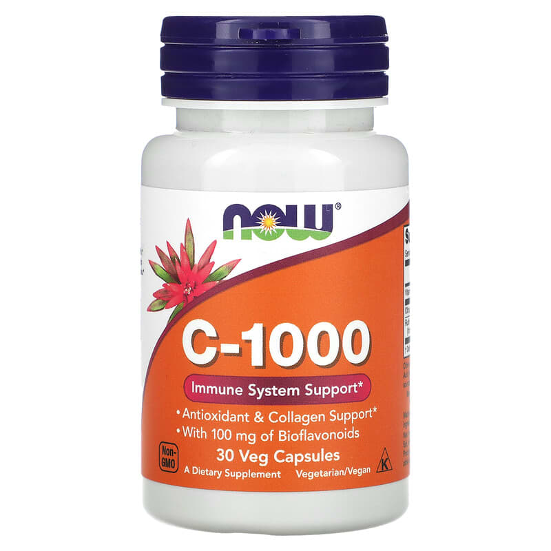Now Foods Vitamin C-1000 30 Veg Kapseln Now Foods