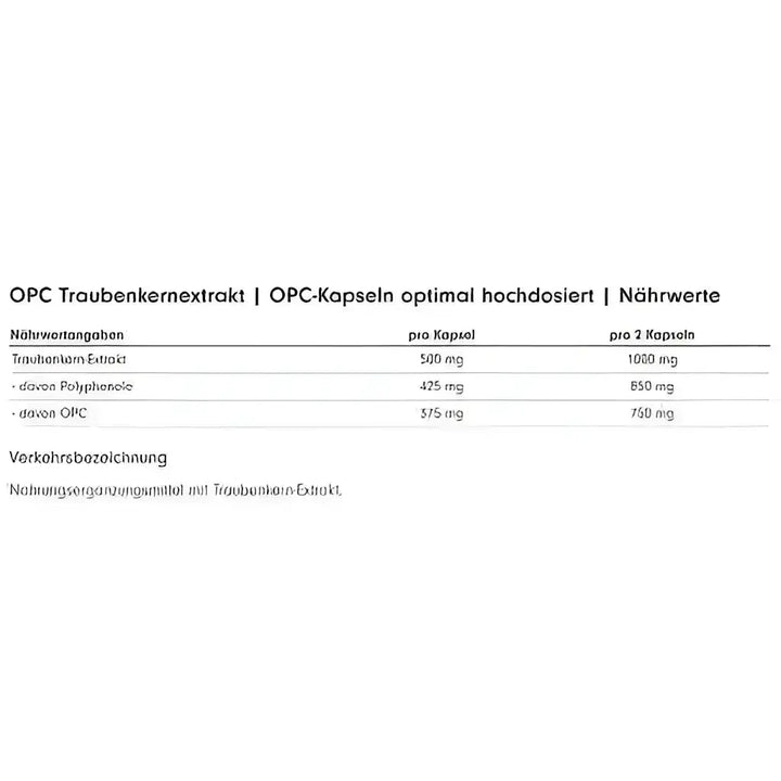 ProFuel OPC Traubenkernextrakt 240 Kapseln