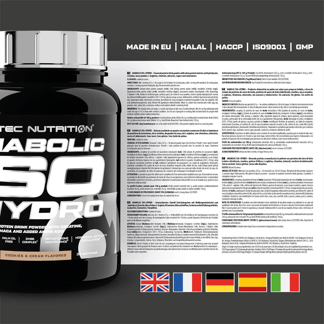 Scitec Anabolic Iso+Hydro 920g Scitec Nutrition