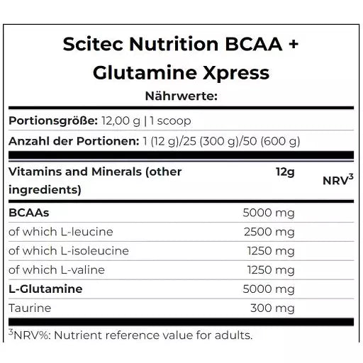Scitec BCAA+ Glutamine Xpress 600g
