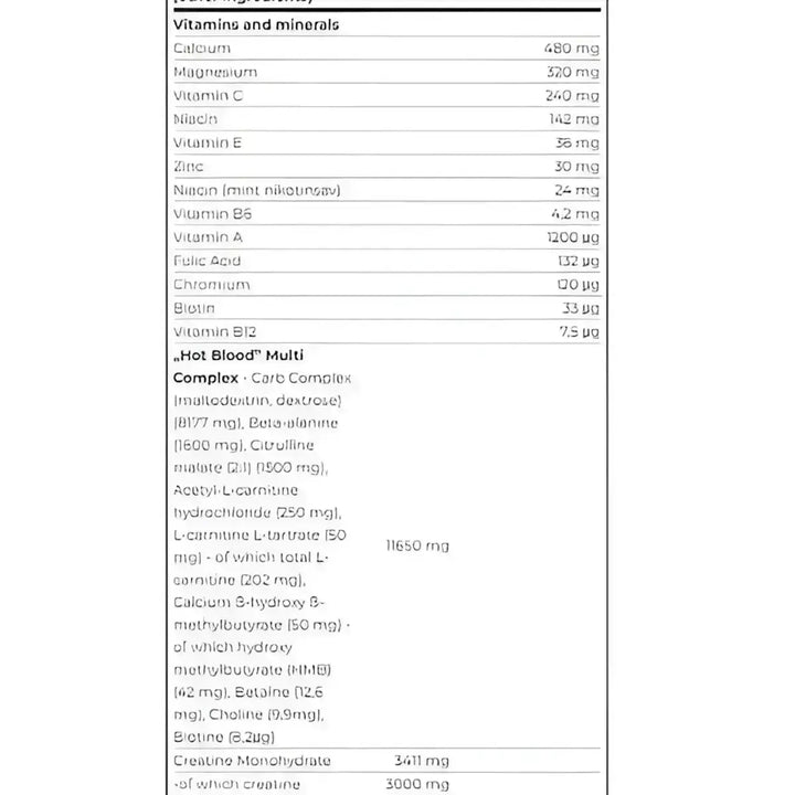 Scitec Hot Blood No-Stim 375g