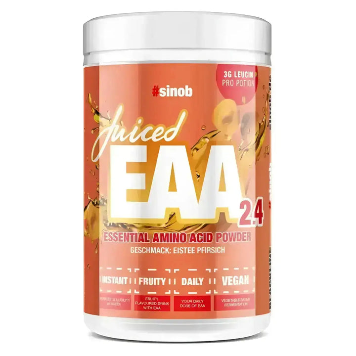 Sinob Juiced EAA 2.4 450g - Eistee Pfirsich - Sportnahrung
