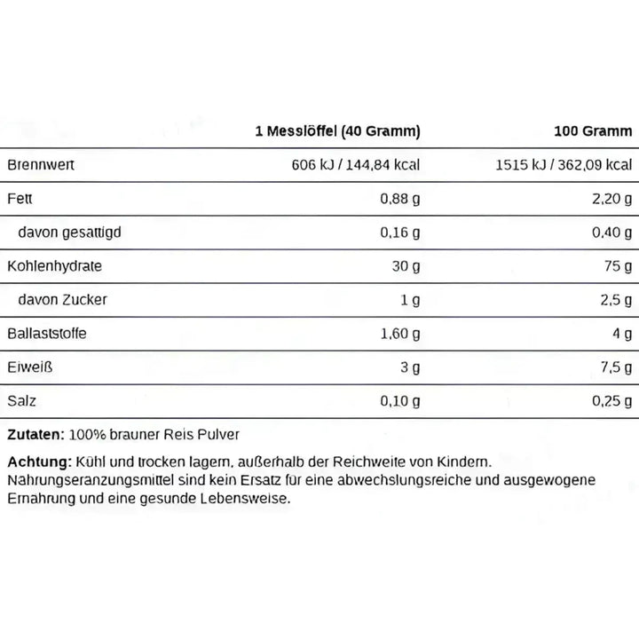 XXL Nutrition Perfect Rice Powder 1 kg