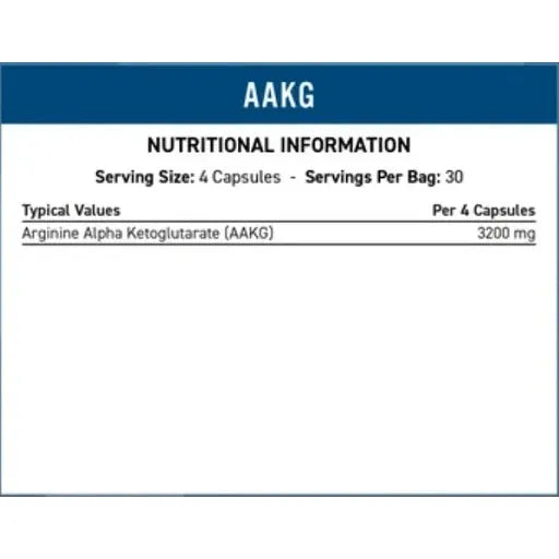 Applied Nutrition AAKG - 120 veggie Caps