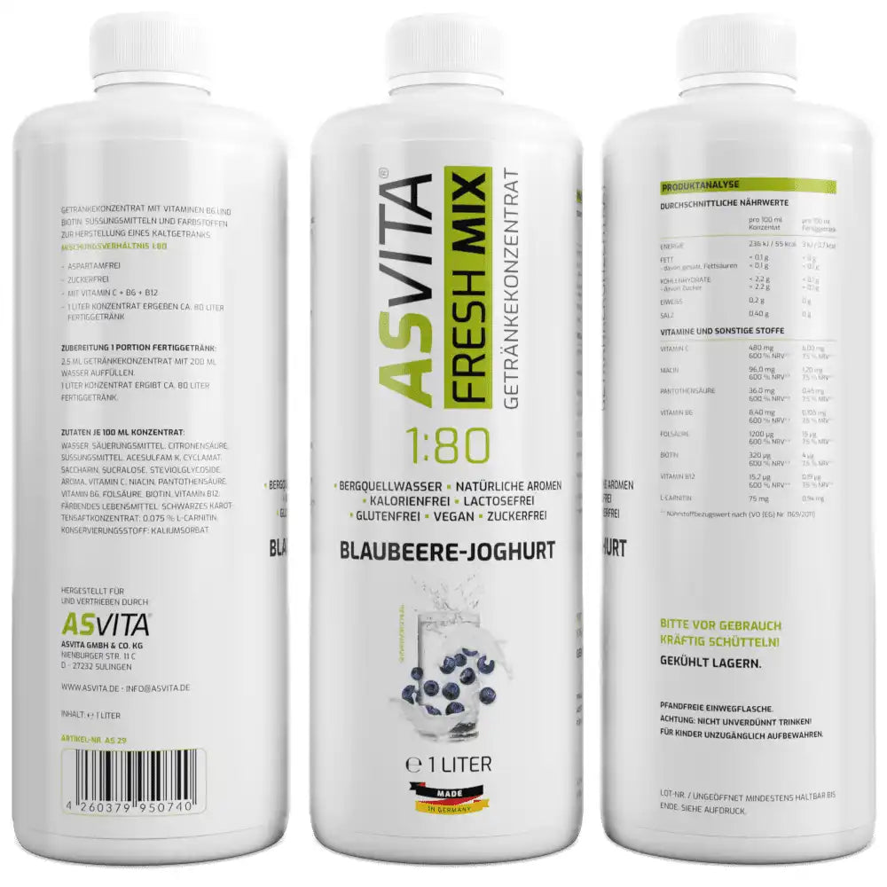 ASVita Fresh Mix Mineralgetränk - 1L