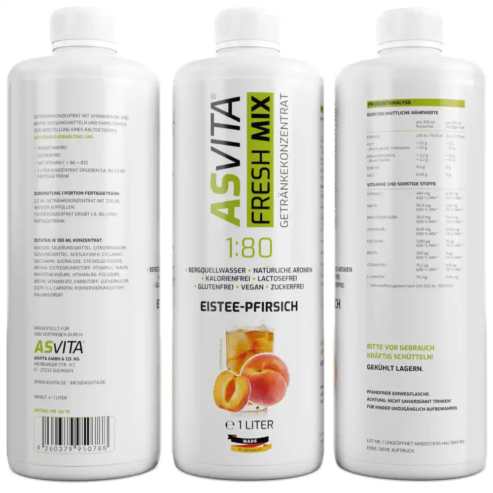 ASVita Fresh Mix Mineralgetränk - 1L