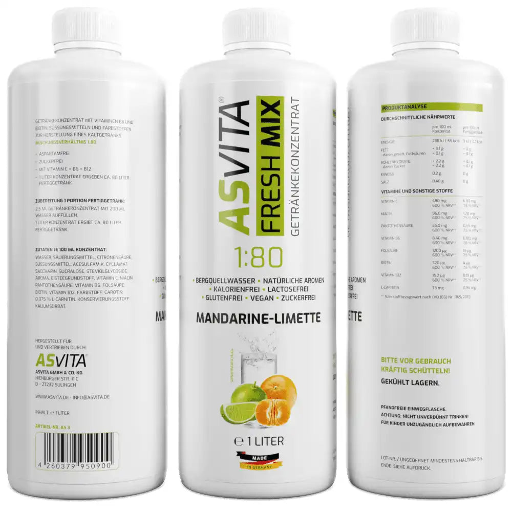 ASVita Fresh Mix Mineralgetränk - 1L