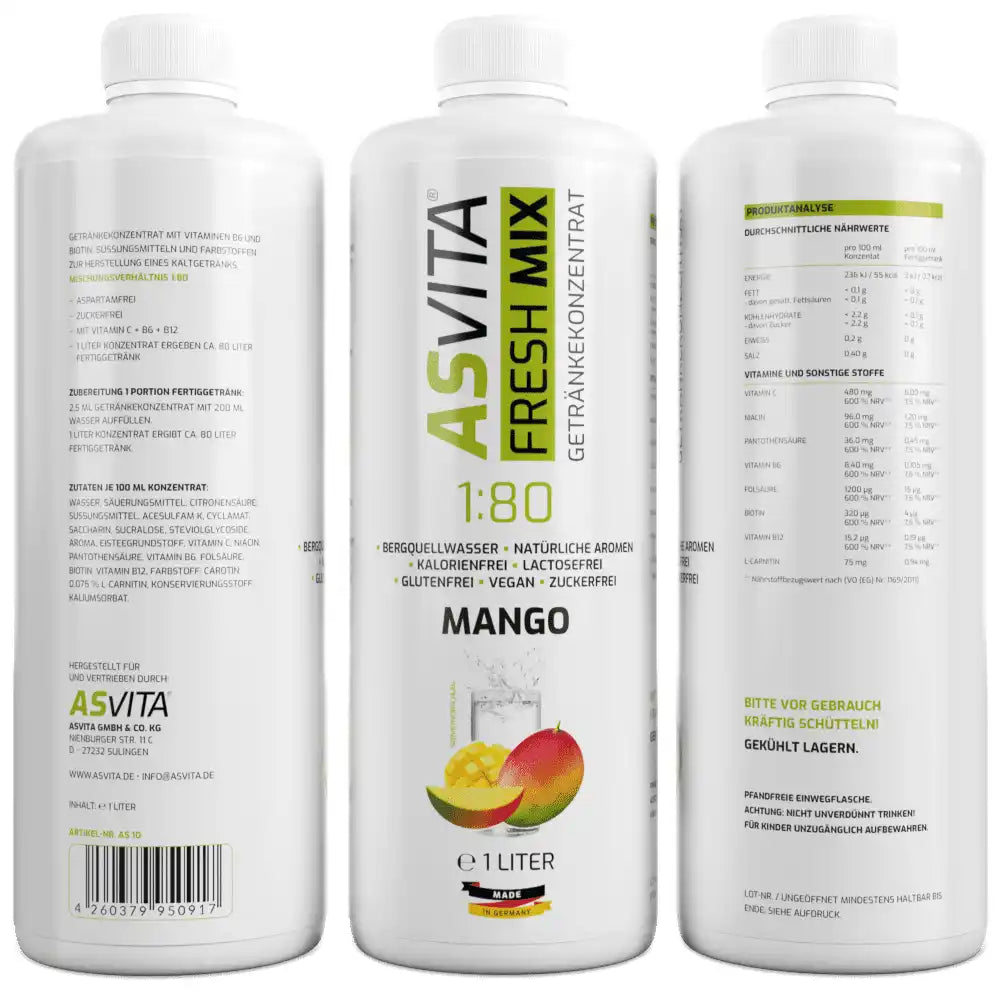 ASVita Fresh Mix Mineralgetränk - 1L