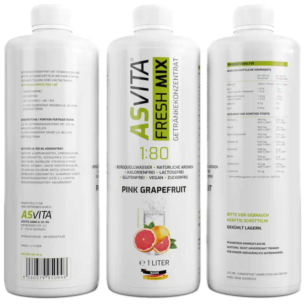 ASVita Fresh Mix Mineralgetränk - 1L