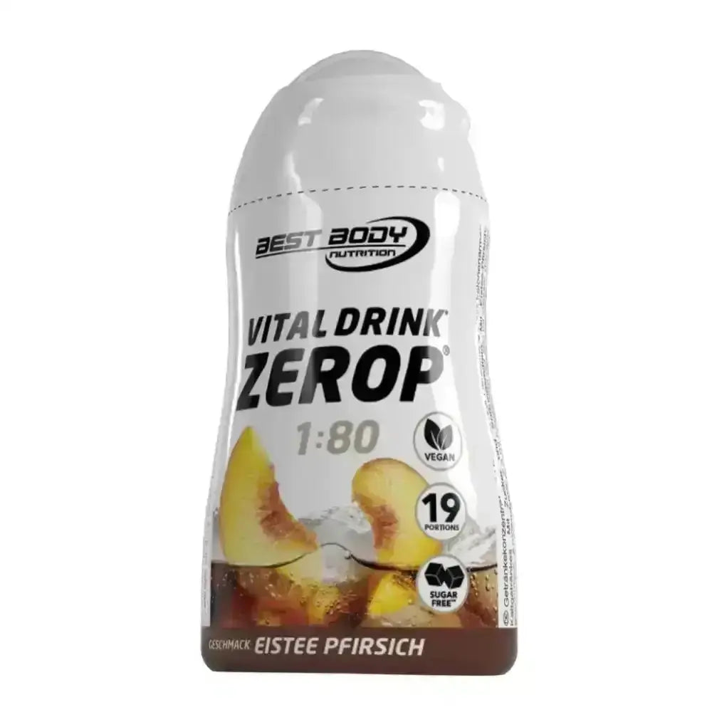 Best Body Vital Drink Flavour Drops 1:80 - 48ml Squeeze Flasche - Eistee Pfirsich - Diät