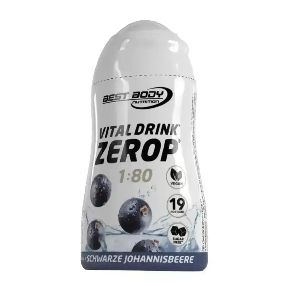 Best Body Vital Drink Flavour Drops 1:80 - 48ml Squeeze Flasche - Schwarze Johannisbeere - Diät