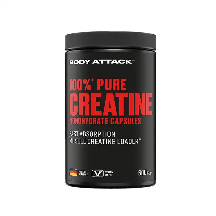 Body Attack 100% Pure Creatine 600 Kapseln