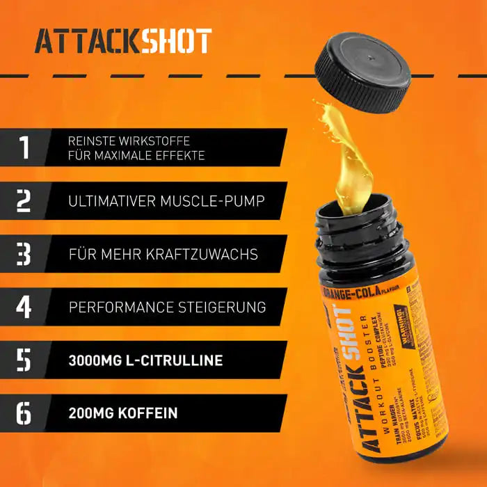 Body Attack Attack Shot 20 x 60ml