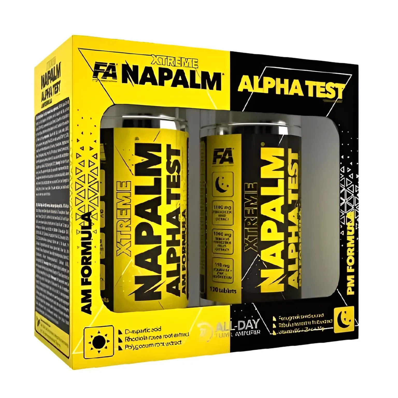 FA Nutrition NAPALM Alpha Test AM PM Formula 2x 120 Tabl.