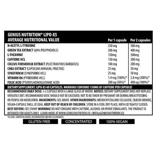 Genius Nutrition LIPO-X5 60 Kapseln
