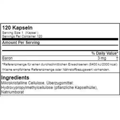 GN Boron Health Line 120 Kapsel