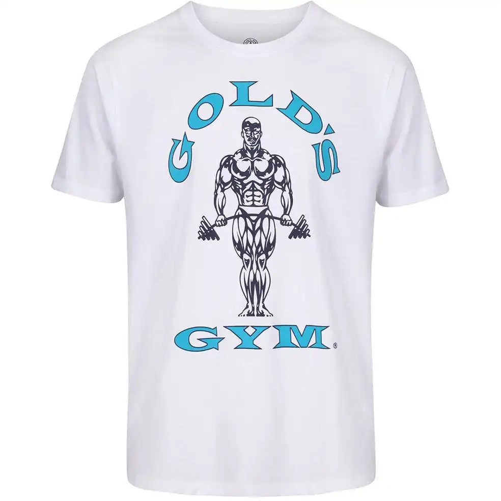 Golds Gym GGTS002 T-Shirt Muscle Joe - White/Blue