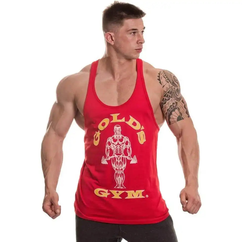 Golds Gym GGVTS004 Stringer Joe Contrast - Red/White