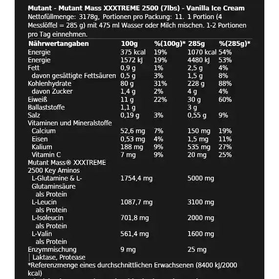 Mutant Mass XXXTREME 2500 - 5,45kg