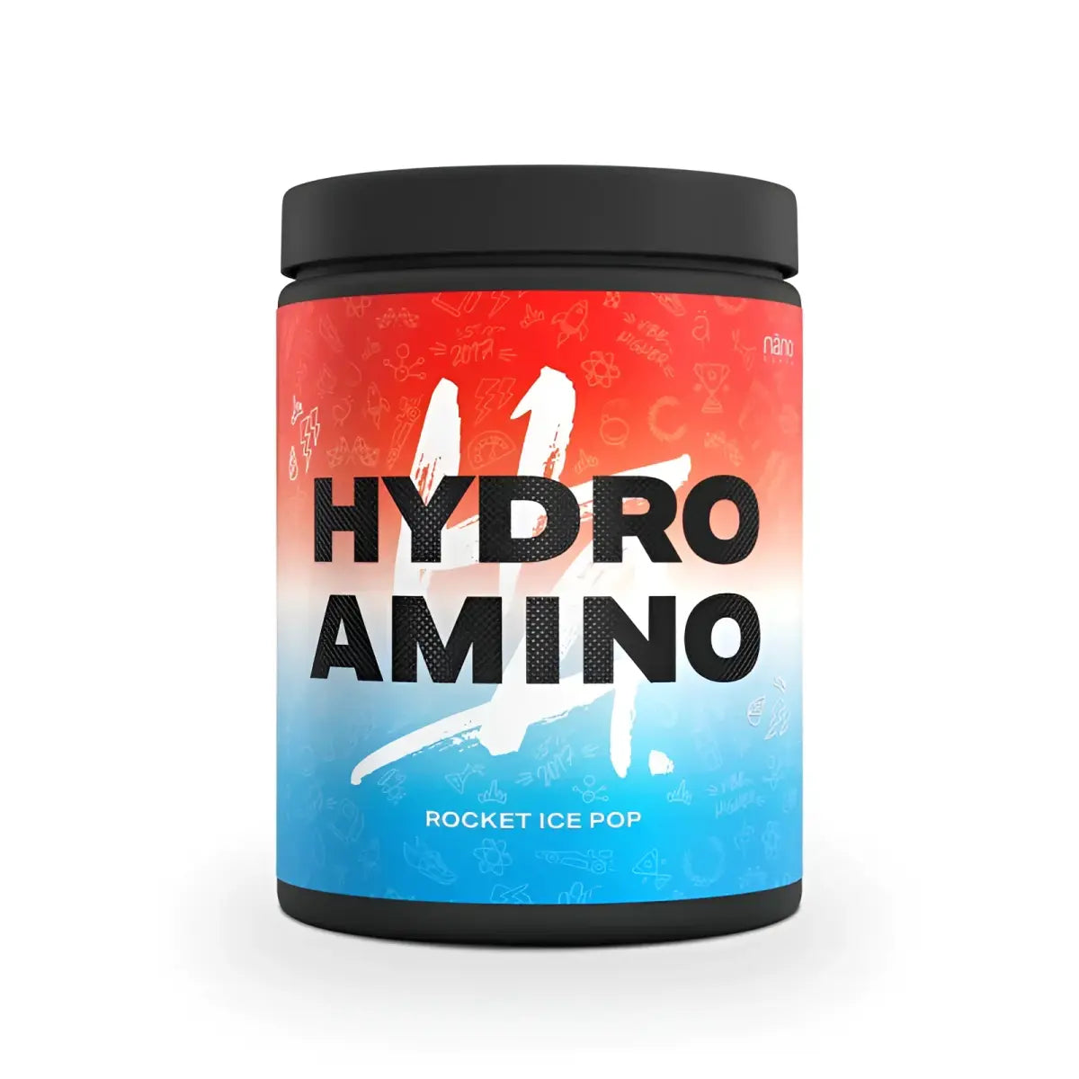 Hydro Amino Rocket Ice Pop Nahrungsergänzung in Nanosupps Hydro Amino 390g Verpackung